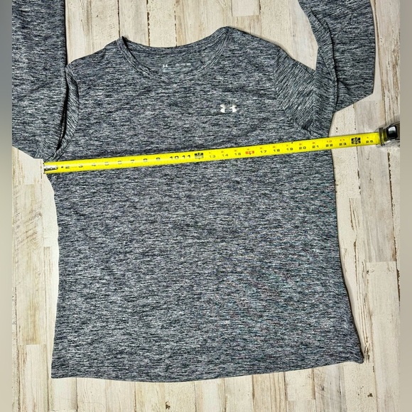 Under Armour HeatGear Women’s XXL Gray Long Sleeve Fitted Athletic Shirt - Picture 5 of 12